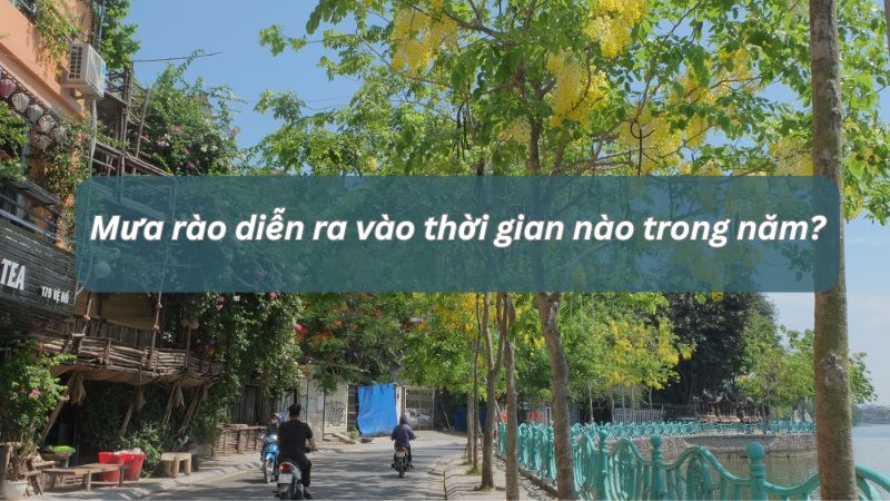 Mưa rào tháng mấy